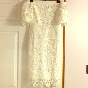 White lace dress